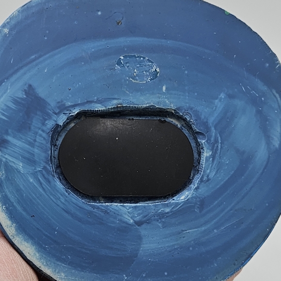 piggy bank~ Vintage unique big belly fisherman 10 in tall - Picture 5 of 13